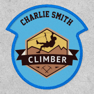 Personalised Name Badge Mountain Explorer Climbing
