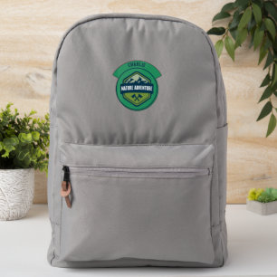 Personalised Name Badge Nature Adventure Mountains