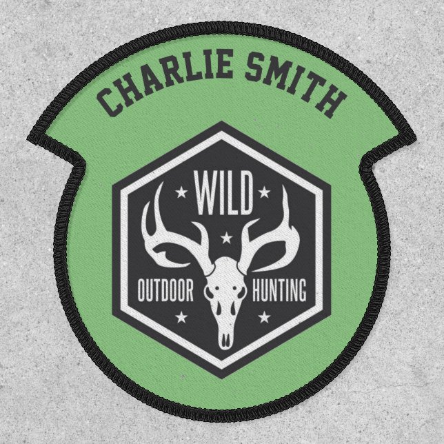Personalised Name Badge Outdoor Hunting Adventures (Front)