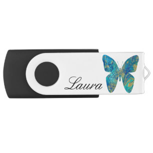 Personalised Name- Butterfly Flash Drive