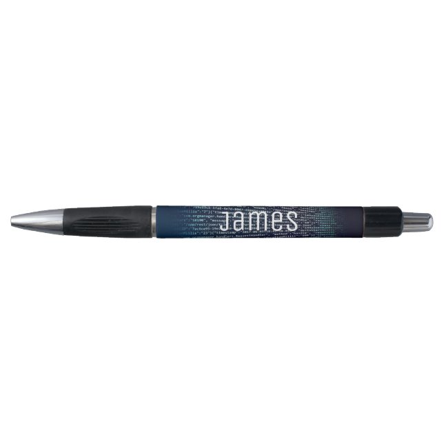 Personalised name computer coding student pen (Front)