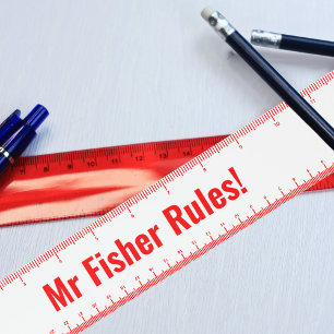 Personalised Name Custom Text Customised Ruler