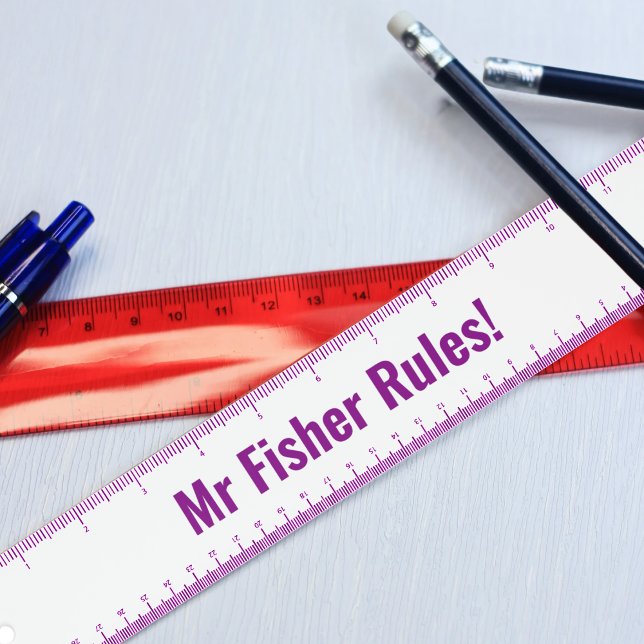 Personalised Name Custom Text Customised Ruler (Creator Uploaded)
