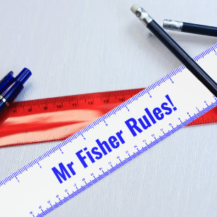 Personalised Name Custom Text Customised Ruler