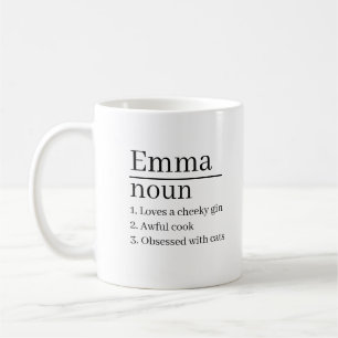 Personalised Name Definition custom Mug 