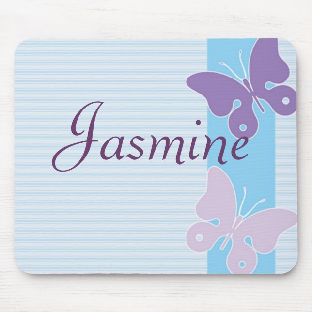 Personalised Name Mouse Pad - Butterflies (Front)