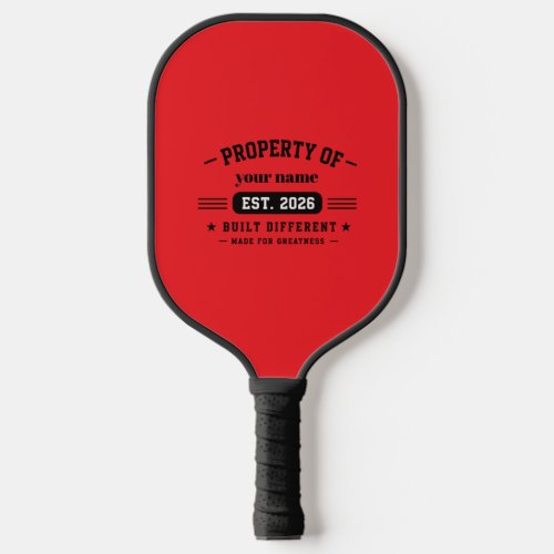 personalised name pickleball paddle