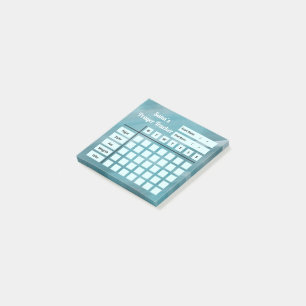 Personalised Name   Salah/Prayer Tracker Weekly Post-it Notes