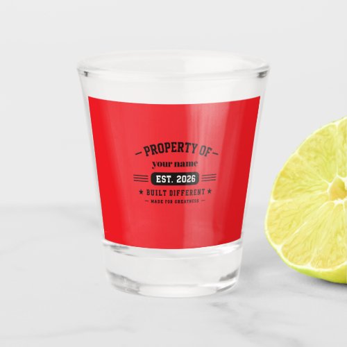 personalised name shot glass