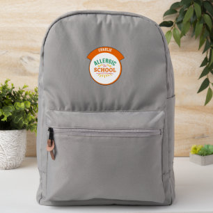 Personalised Name Teacher Kids Allergic To School Patch