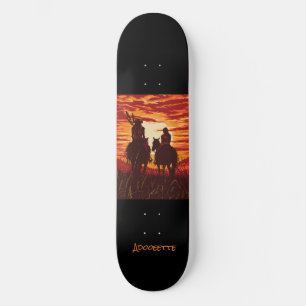 Personalised Native American Skateboard