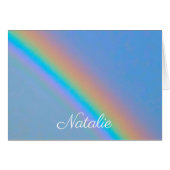 Personalised natural real rainbow (Front Horizontal)