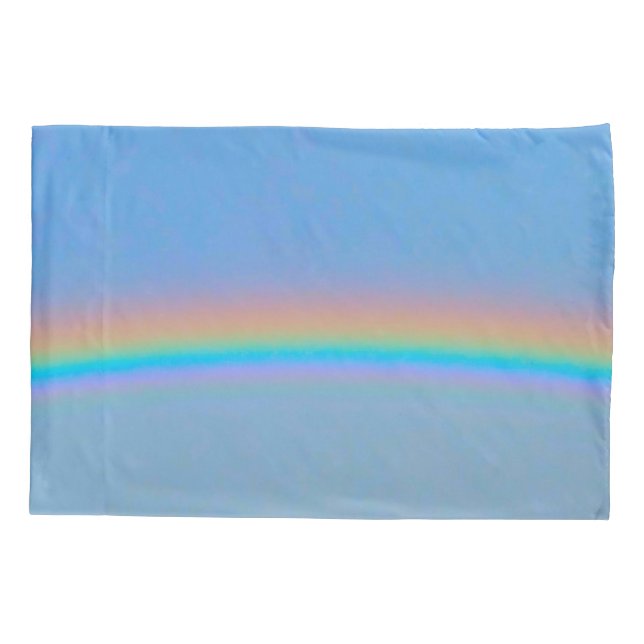 Personalised natural real rainbow pillow case (Back)