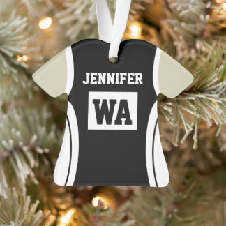 Personalised Netball Uniform  Light skin Ornament