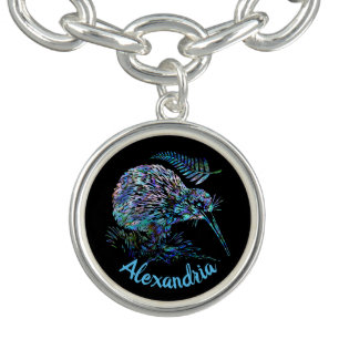 PERSONALISED NEW ZEALAND KIWI PAUA BRACELET