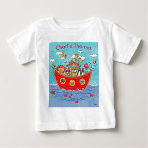 Personalised Noah's Ark  Baby T-Shirt