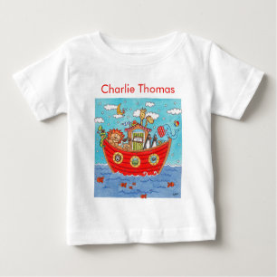 Personalised Noah's Ark Baby T-Shirt