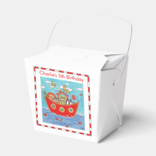 Personalised Noah's Ark Birthday Favor Boxes