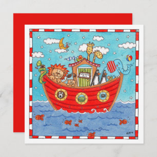 Personalised Noah's Ark Birthday Invitation