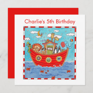 Personalised Noah's Ark Birthday Invitation