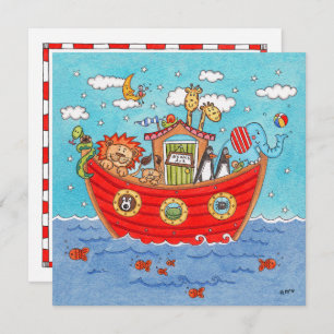 Personalised Noah's Ark Birthday Invitation