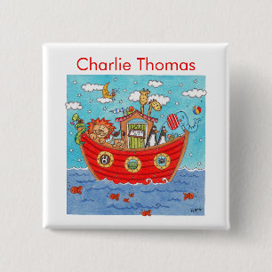 Personalised Noah's Ark Button