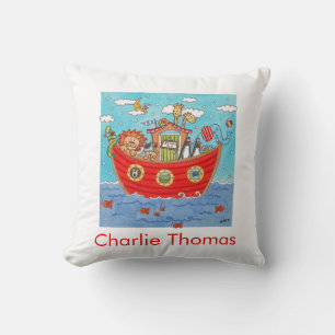 Personalised Noah's Ark Throw Pillow