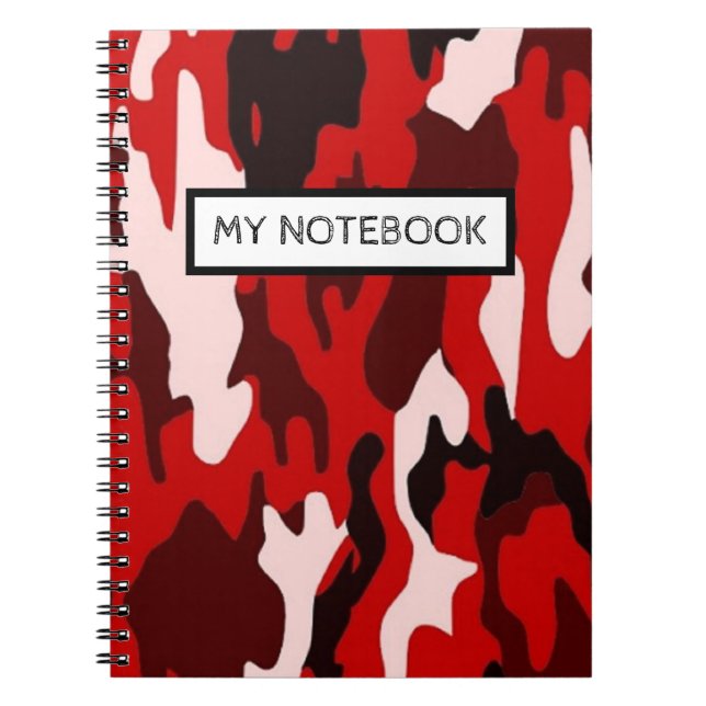 Personalised Notebook - Camouflag (Front)