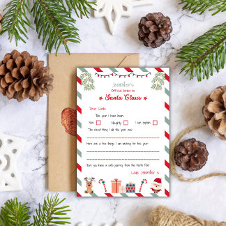 Personalised Official Letter to Santa North Pole Invitation