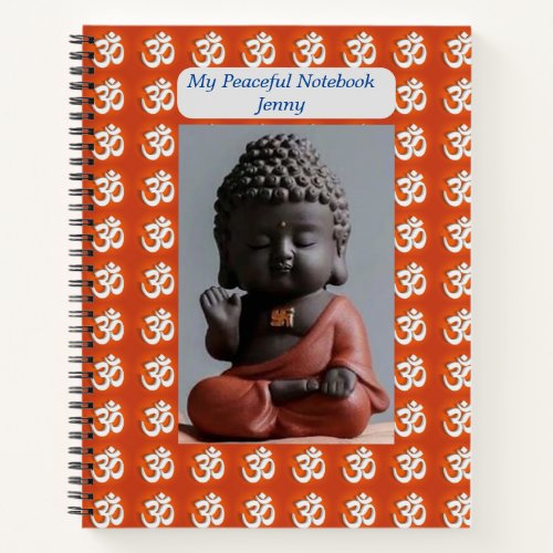 Personalised Om Buddha Notebook