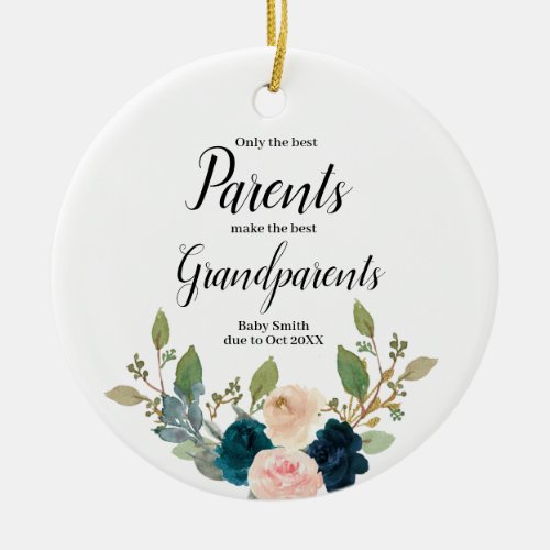Personalised Only the best Parent Ceramic Ornament