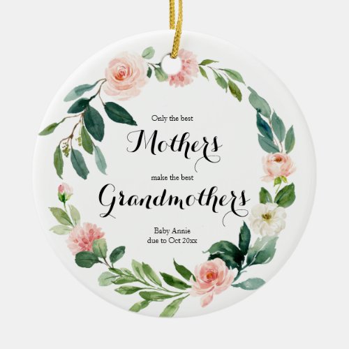 Personalised Only the best Parents get promoted Ce Ceramic Ornament