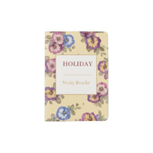 Personalised Passport Holder   Floral Travel Gift