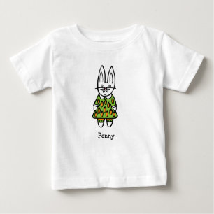 Personalised Penny the Rabbit Baby T-Shirt