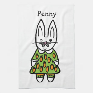 Personalised Penny the Rabbit Towel