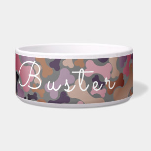 Personalised personalized dog bone gift bowl