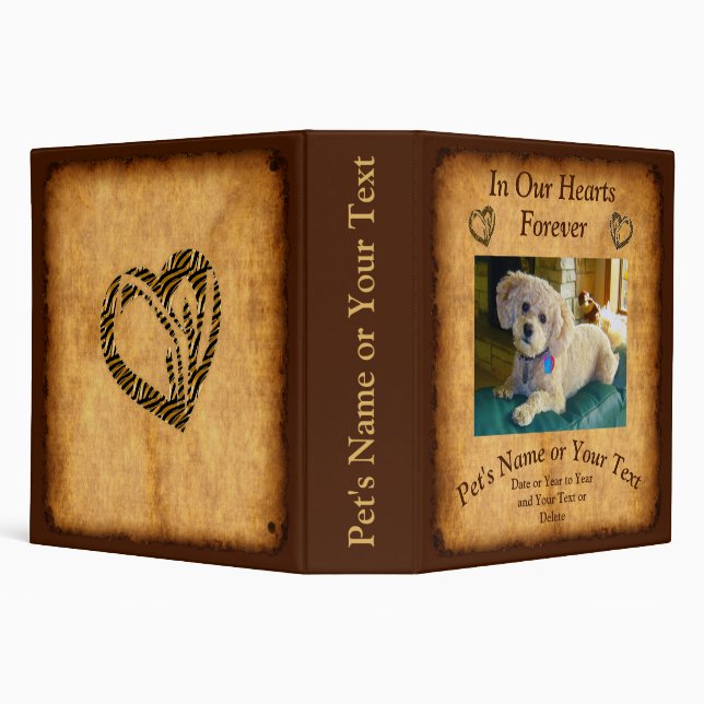 Personalised Pet Memorial Photo Album Binder (Background)