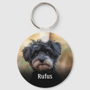 Personalised Pet Name Photo Keychain