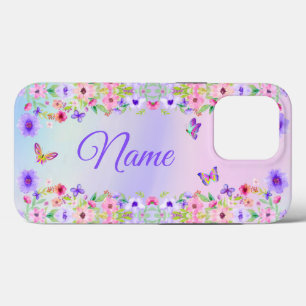 Personalised Phone Cases for Her Pastel Watercolor