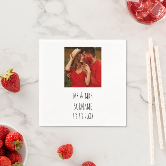 Personalised Photo Birthday Celebration Party Pape Napkins (Insitu)