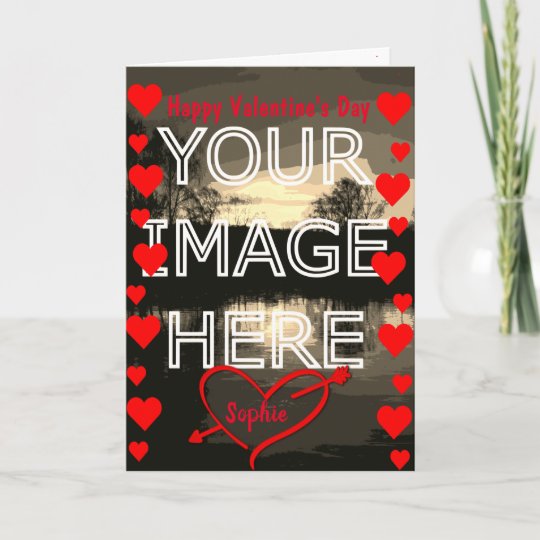 Personalised Photo Blank Valentine's Day Card
