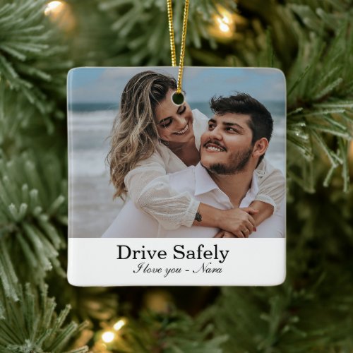 Personalised Photo Car Ornament Hanging First Car