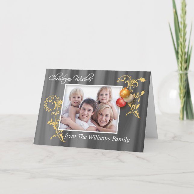 Personalised Photo Christmas Card (Front)