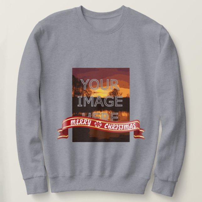 Personalised Photo Christmas Jumper Sweatshirt (Design Front)
