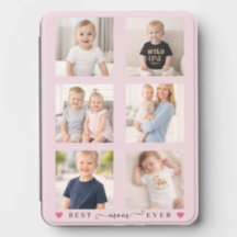 Personalised Photo Collage Best Mom Ever Gift Pink