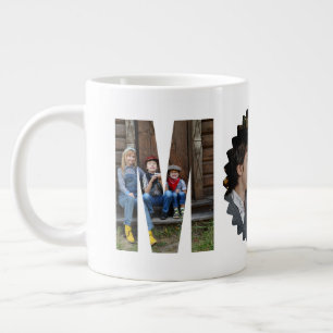 Personalised Photo Collage MOM Giant Coffee Mug