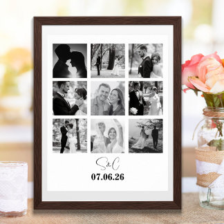 Personalised Photo Collage Personalized Gift Poster