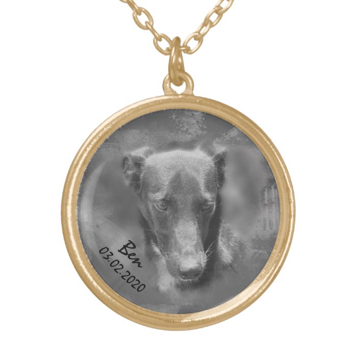 dog portrait necklace