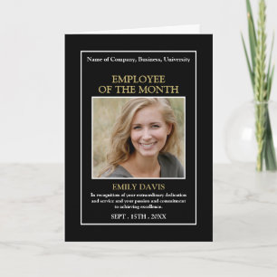 Personalised Photo - Employee Award Card