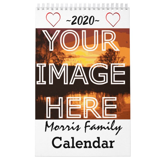 Personalised Photo Family Calendar (Cover)